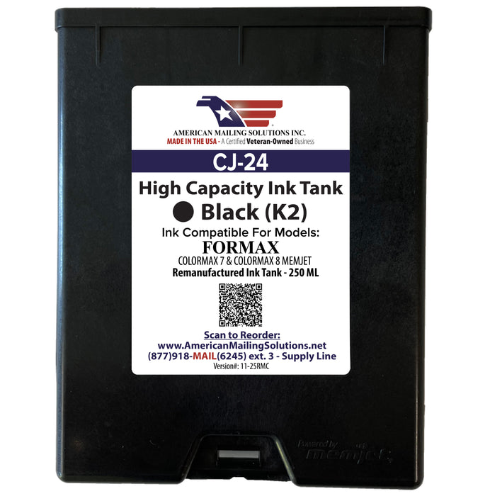 Formax CJ-24 Memjet Black K2 Ink Cartridge